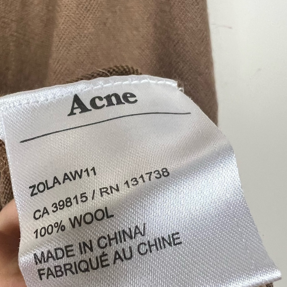 ACNE Zola Wool Turtleneck Long Sleeves Sweater Large - Picture 8 of 8
